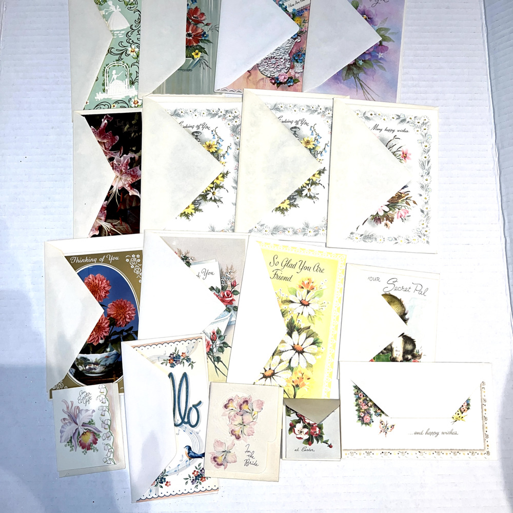 Vintage Assorted Greeting Card Thinking of You, Unused